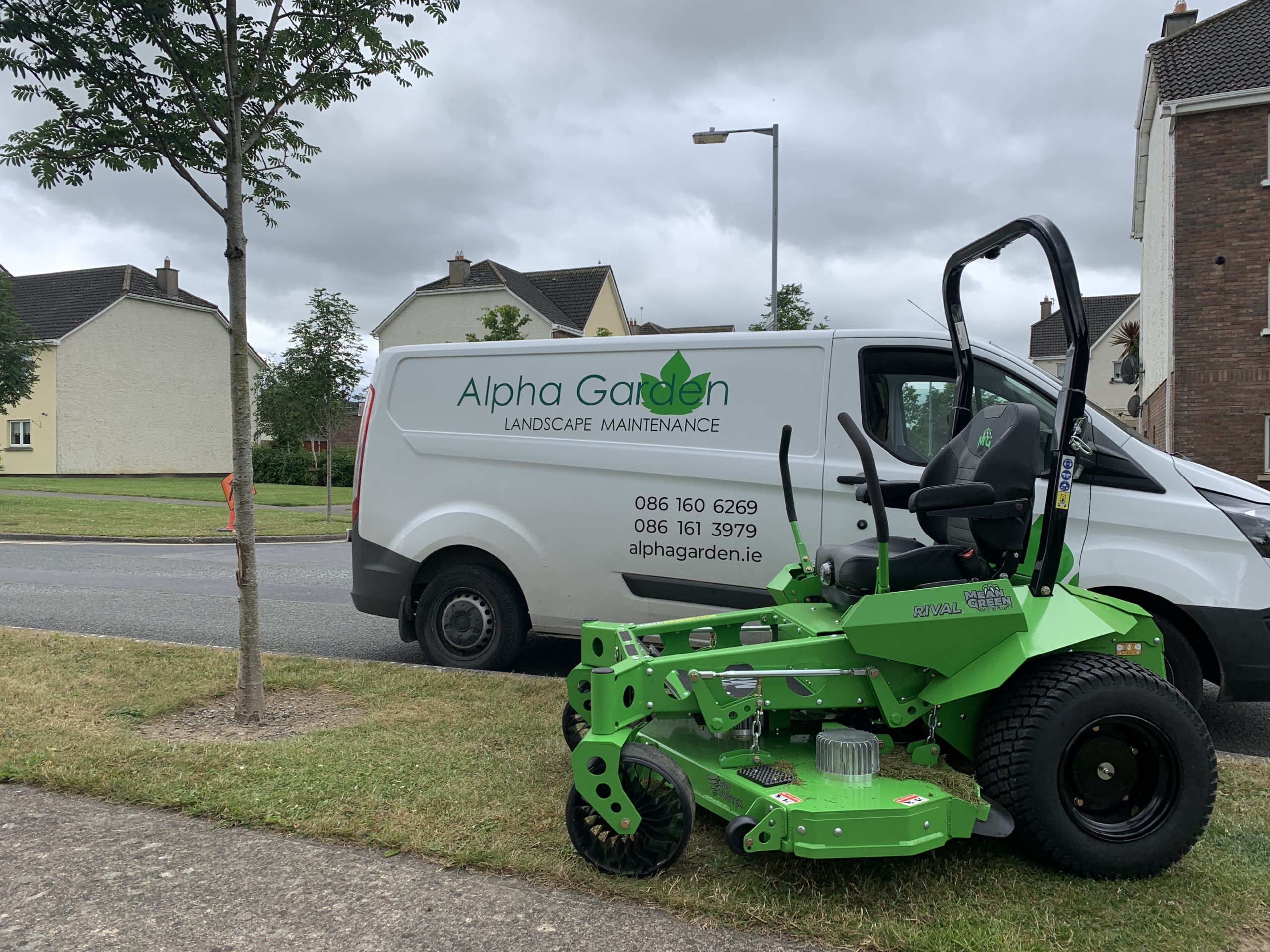 Coming Soon ….. Fully Electric Mean Green Mowing Machine.
